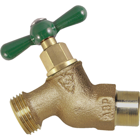 Arrowhead Brass 1/2"&3/4"swt Hose Bibb 252LF