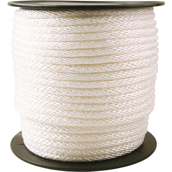 Do it Best 1/2 In. x 250 Ft. White Braided Nylon Rope 736644