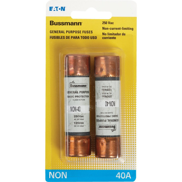 Bussmann 40A NON Cartridge General Purpose Cartridge Fuse (2-Pack) BP-NON-40 503422
