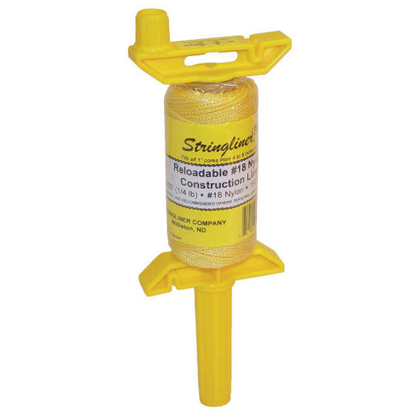 Stringliner PRO 250 Ft. Yellow Braided Nylon Mason Line Reel 25150 Stringliner PRO 250 Ft. Yellow Braided Nylon Mason Line Reel 25150