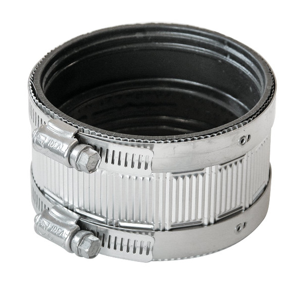 Black Swan 4 In. Neoprene No-Hub Coupling with Stainless Steel Clamps 21140