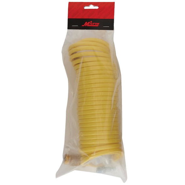 Milton ReKoil 1-4 In. x 25 Ft. Nylon Air Hose with 1-4 In. MNPT Swivel Fittings 1669 583185