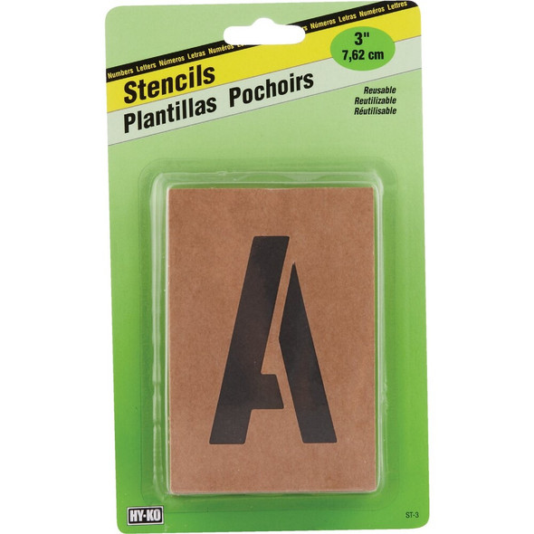 Hy-Ko 3 In. Letter, Number & Symbol Stencil Set ST-3 248819