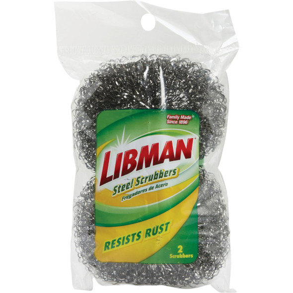 Libman Heavy-Duty Wire Mesh Sponges & Woven Scrubbers (2-Pack) 63 600275