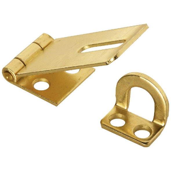 National Hardware 1-3/4 In. Brass Non-Swivel Safety Hasp N102-053