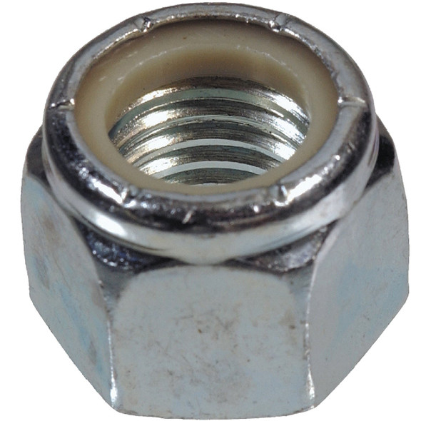 Hillman #10 24 tpi Steel Course Thread Nylon Insert Lock Nut (100 Ct.) 180141