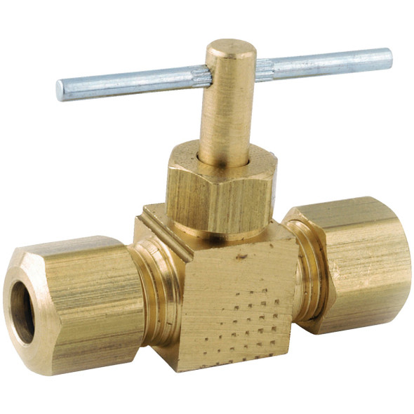 Anderson Metals 3/8 In. C x 3/8 In. C Brass Straight Needle Valve 759106-06