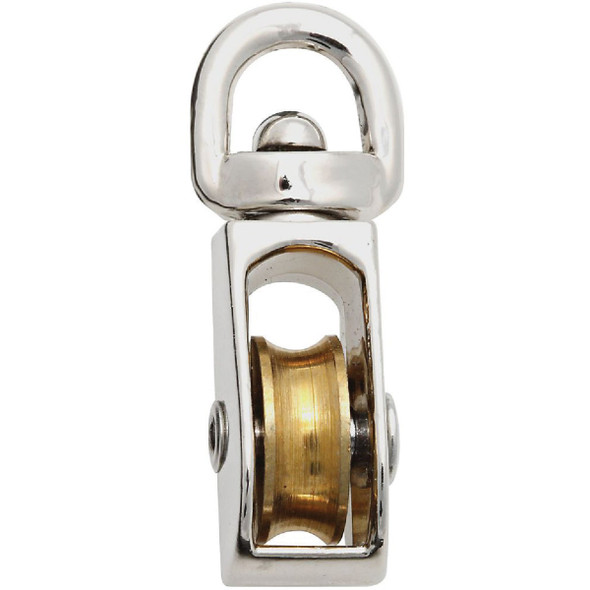 National Hardware 3/4 In. O.D. Single Swivel Eye No-Rust Rope Pulley N243-576
