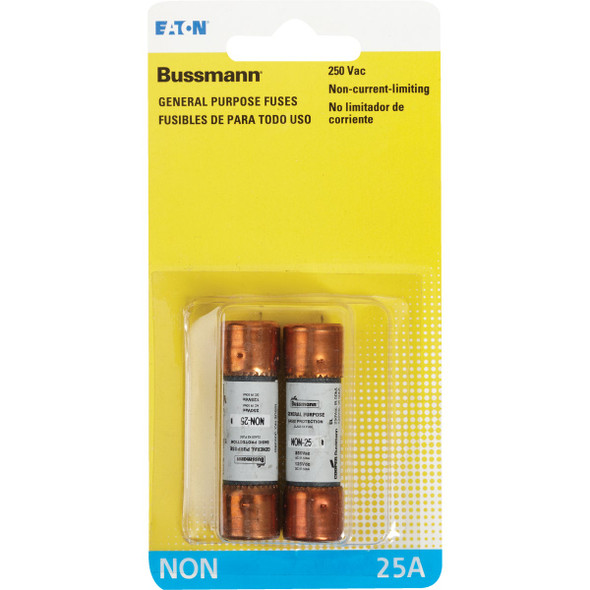 Bussmann 25A NON Cartridge General Purpose Cartridge Fuse (2-Pack) BP-NON-25 500931