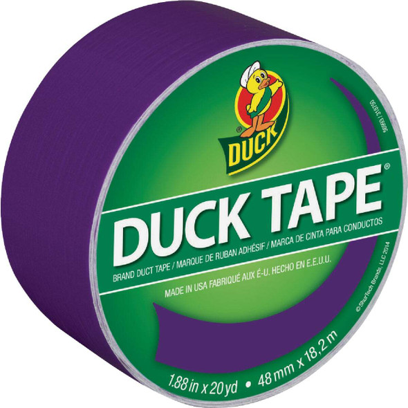 Duck Tape 1.88 In. x 20 Yd. Colored Duct Tape, Purple 283138