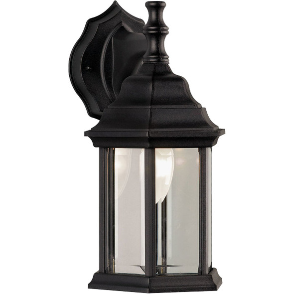 Canarm Black Incandescent Type A Outdoor Wall Light Fixture IOL410