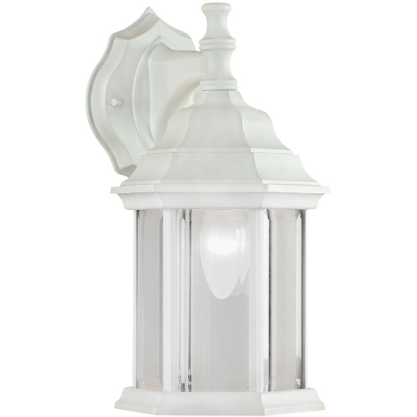 Canarm White Incandescent Type A Outdoor Wall Light Fixture IOL4WH