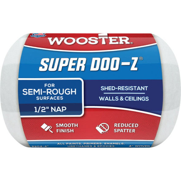 Wooster Super Doo-Z 4 In. x 1/2 In. Woven Fabric Roller Cover R204-4