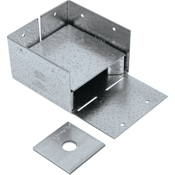 ABW ZMAX Galvanized Adjustable Standoff Post Base for 4x4 ABW44Z ABW ZMAX Galvanized Adjustable Standoff Post Base for 4x4 ABW44Z