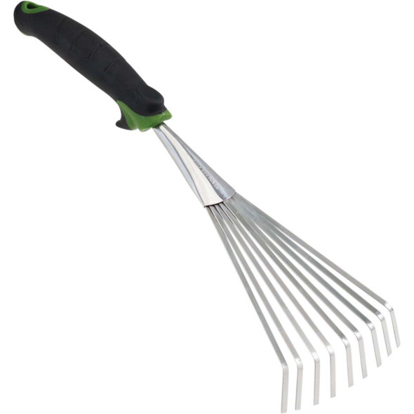 Best Garden 7 In. Steel Fan Hand Whisk Garden Rake (6-Tine) GT-965RS