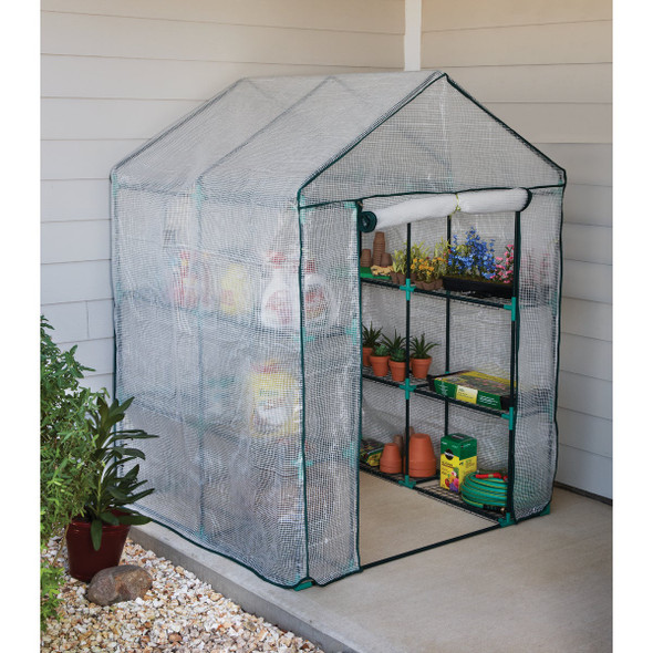 Best Garden 4 Ft. 8 In. W. x 6 Ft. 5 In. H. x 4 Ft. 8 In. D. Walk-In Greenhouse HS1116 701487
