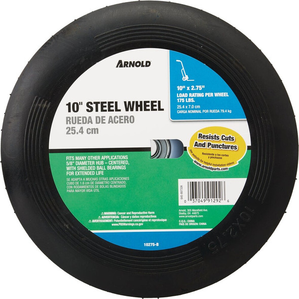Arnold 10 In. x 1.75 In. Narrow Hub Wheel 490-323-0001 715907