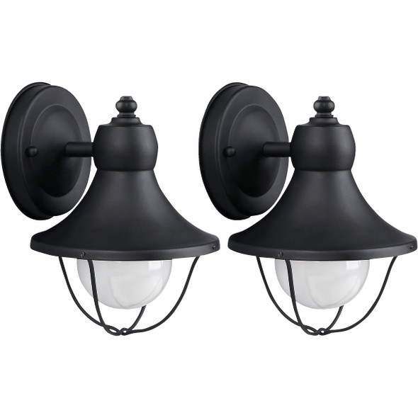 Canarm Black Incandescent Type G Outdoor Wall Light Fixture IOL143TBK-C