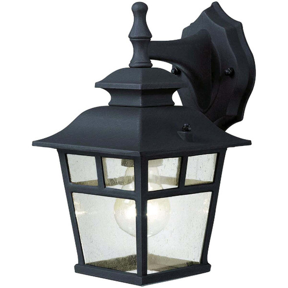 Canarm Fieldhouse Black Outdoor Wall Light Fixture, (2-Pack) IOL183TBK-C