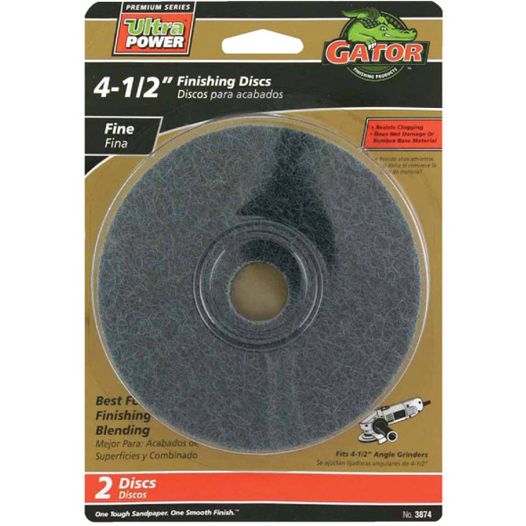 Gator Blade 4-1/2 In. Fine Fiber Disc (2-Pack) 3874