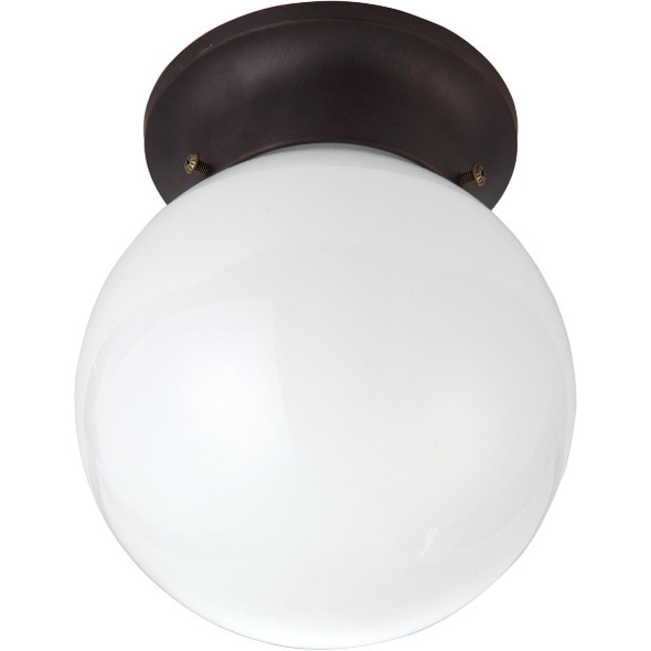 Canarm 6 In. Oil Rubbed Bronze Incandescent Flush Mount Ceiling Light Fixture