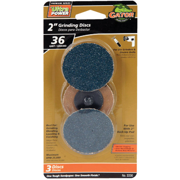 Gator Blade 2" 36 Gr Grinding Disc 2230