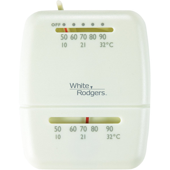 White Rodgers 24V Off-White Mechanical Thermostat M100
