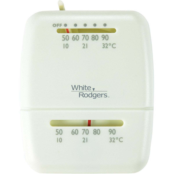 White Rodgers 24V Off-White Mechanical Thermostat M100