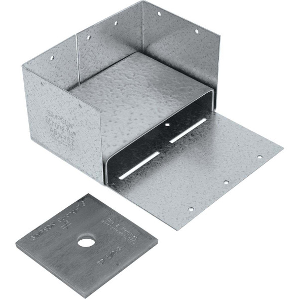 ABW ZMAX Galvanized Adjustable Standoff Post Base for 4x6 ABW46Z