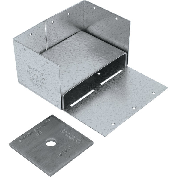 ABW ZMAX Galvanized Adjustable Standoff Post Base for 4x6 ABW46Z