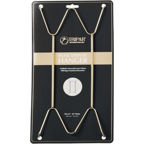 Tripar 19 In. to 24 In. Brass Wire Plate Hanger, 2 Lb. Weight Capacity 23-1325