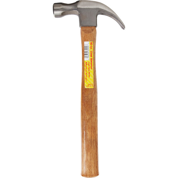 Do it 16 Oz. Smooth-Face Curved Claw Hammer with Hardwood Handle Do it 16 Oz. Smooth-Face Curved Claw Hammer with Hardwood Handle