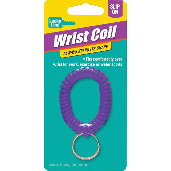 Lucky Line Tempered Steel 7-8 In. Ring Wrist Coil Key Chain 41001 572527
