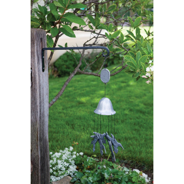 Panacea 10 In. Black Powder-Coated Straight Wrought Iron Hanging Plant Bracket 89410 714280