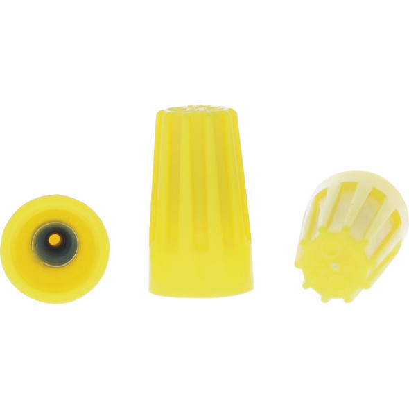 Ideal Wire-Nut Medium Yellow Copper to Copper Wire Connector (100-Pack) 30-074P