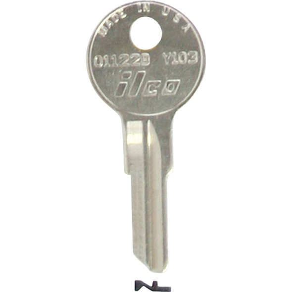 ILCO Yale Nickel Plated House Key, Y103 / O1122B (10-Pack) IAL2830222B