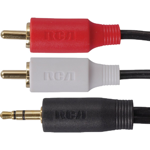 RCA 3 Ft. Single 3.5 mm Male RCA Y-Adapter AH205R 516724