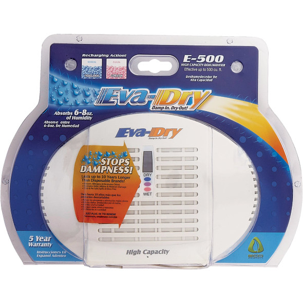 Eva-Dry 500 Cu. Ft. 30 to 60 Days Duration Renewable Mini Dehumidifier E-500 612395
