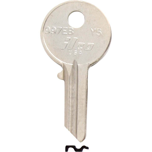 ILCO Yale Nickel Plated House Key, Y5 / 997EB (10-Pack) IAL3102000B