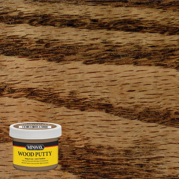 Minwax 3.75 Oz. Early American Wood Putty 13614000