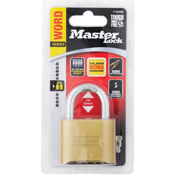 Master Lock 2 In. Brass Combination Padlock 175DWD 237924