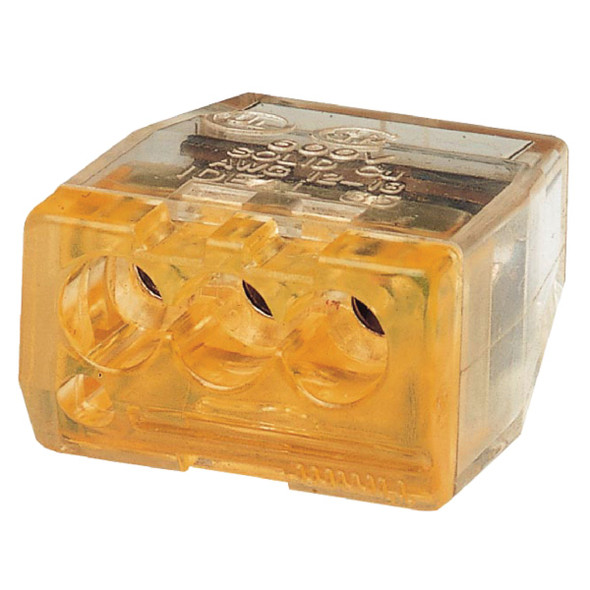 Gardner Bender PushGard 3-Port 600V Push-In Connector (10-Pack) 19-PC3