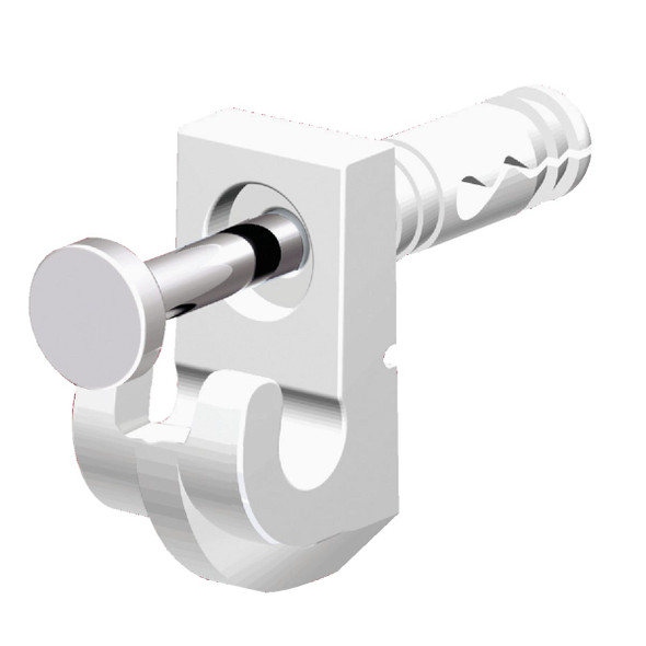 Closetmaid Wire Shelf White Wall Clip (48-Count) 177000