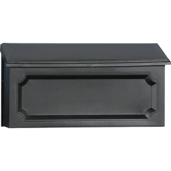 Gibraltar Windsor Black Horizontal Wall Mount Mailbox WMH00BAM