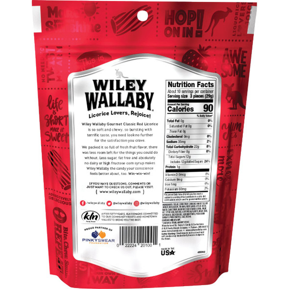 Wiley Wallaby Red Licorice 10 Oz. Candy
