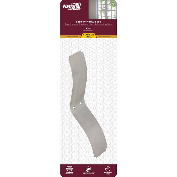 National Hardware Stainless Steel Window Sash Spring Control (2-Pack) N191-544 206413