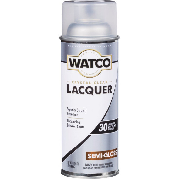 Watco 11.25 Oz. Clear Semi-Gloss Spray Lacquer 63181 788929