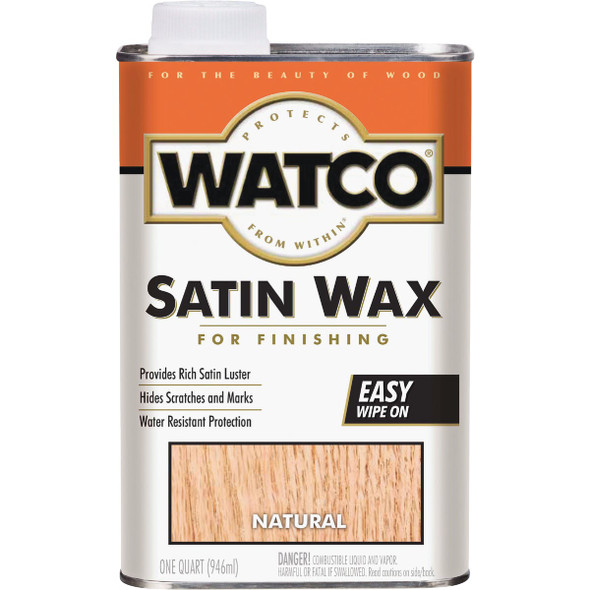 Watco Satin Wood Finishing Wax, Quart 67041 789132
