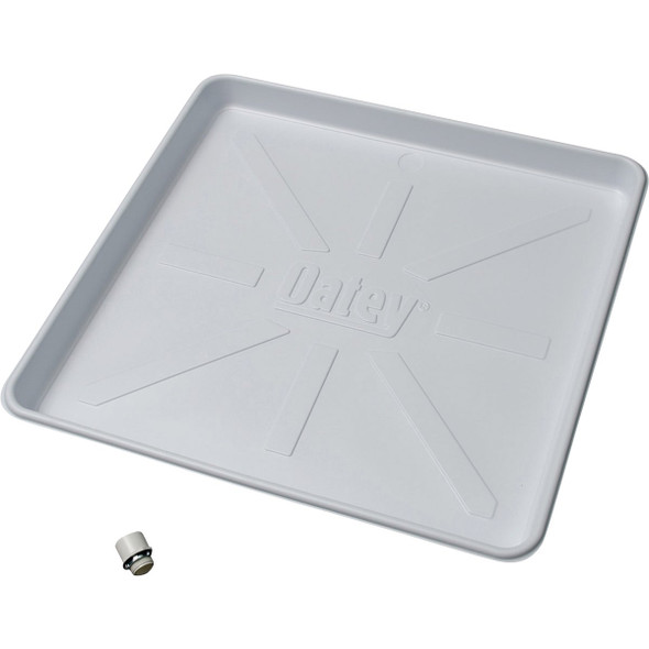Oatey 28 In. x 30 In. Plastic Washing Machine Drain Pan 34051
