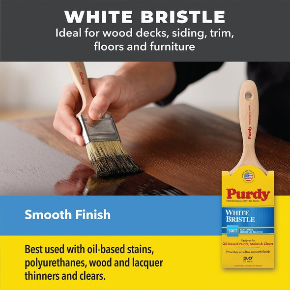 Purdy White Bristle Sprig 3 In. Flat Wall Paint Brush 145380430 777564